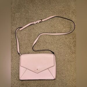 Light pink Kate spade over the shoulder purse